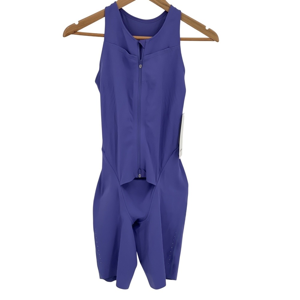 New Lululemon One Piece Unitard Senseknit Run Purple Gymnastics Yoga Shorts 4